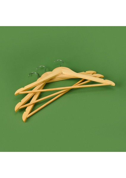 Living 3’lü Elbise Askısı - Açık Kahverengi - 44,5 cm