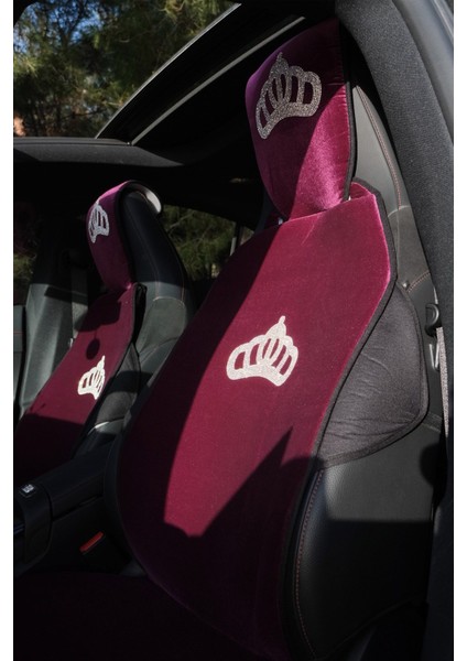 Koltuk Kılıfı Mor Renk & Gümüş Taç fiyatları