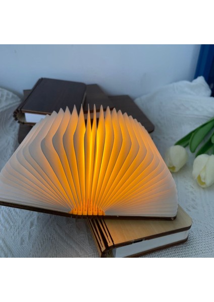 Renkli Gece Lambası Yaratıcı Katlanır Kitap Lambası Masa Lambası (Yurt Dışından) fırsatları