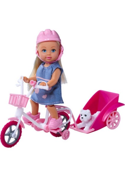 Nessiworld Evi ve Römorklu Bisikleti ve Köpeği 12 cm SMB-105730783