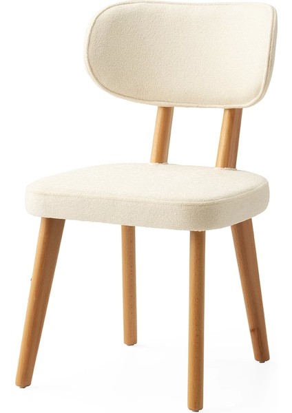 Msl Ahşap Gürgen Gövde Salon Balkon ve Mutfak Sandalyesi 6 Adet