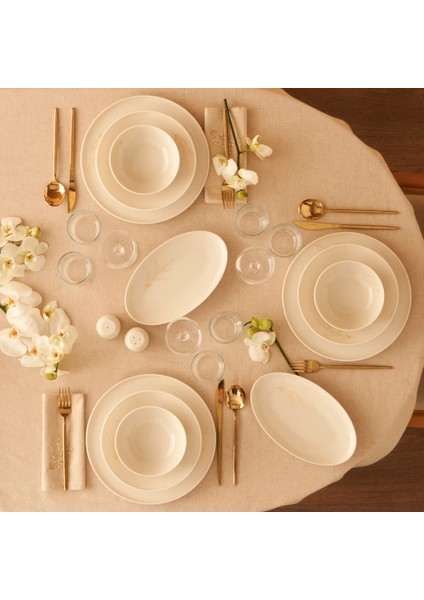 Exclusive Selection Porselen 29 Parça 6 Kişilik Yemek Takımı Beyaz