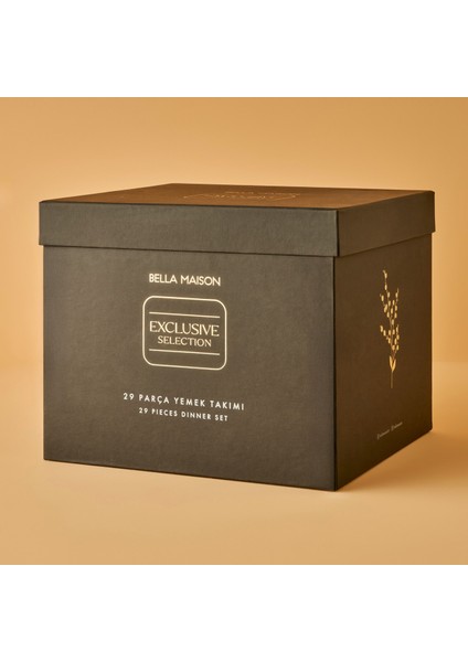 Exclusive Selection Porselen 29 Parça 6 Kişilik Yemek Takımı Beyaz