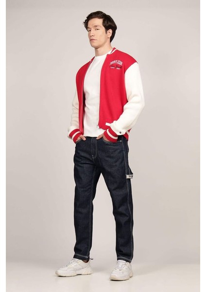 Erkek Tjm Baseball Hırka - Kırmızı fiyatları