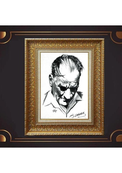 Özel Altın Seri Atatürk Tablo CV357