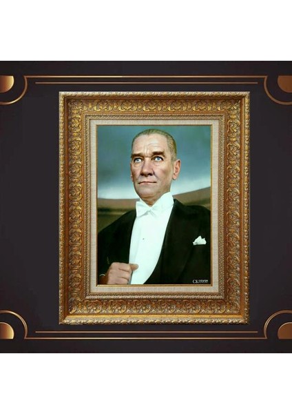 Özel Altın Seri Atatürk Tablo CV112