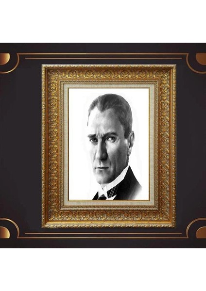 Özel Altın Seri Atatürk Tablo CV585