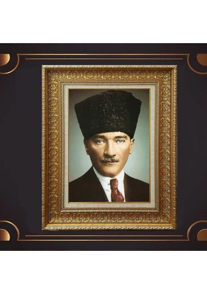Özel Altın Seri Atatürk Tablo CV747