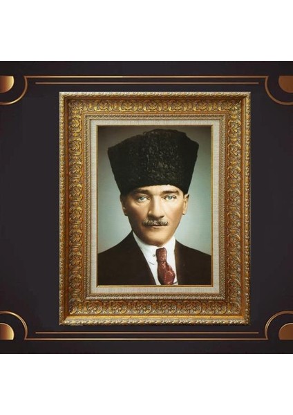 Özel Altın Seri Atatürk Tablo CV307