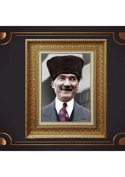 Özel Altın Seri Atatürk Tablo CV504