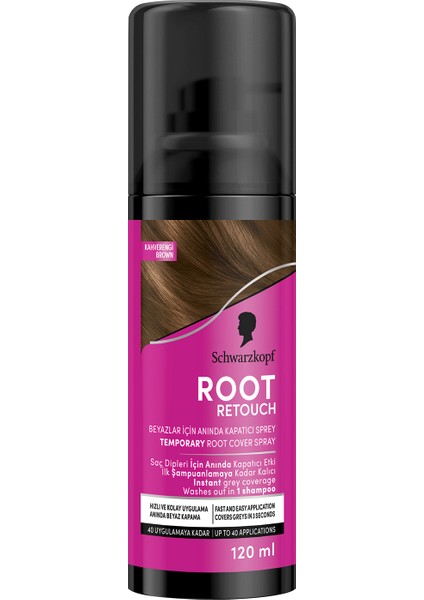 Root Retoucher Sprey Boya Kahverengi 120 ml