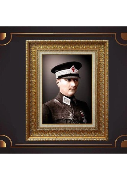 Özel Altın Seri Atatürk Tablo CV589