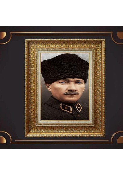 Özel Altın Seri Atatürk Tablo CV186