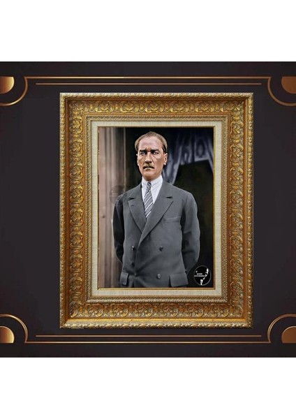 Özel Altın Seri Atatürk Tablo CV522