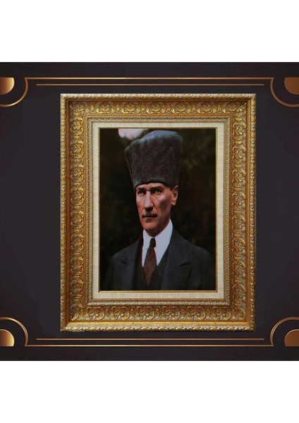 Özel Altın Seri Atatürk Tablo CV340