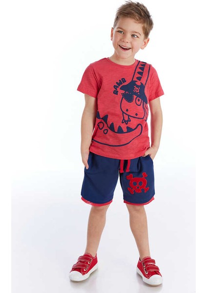 Korsan Dino Erkek Çocuk T-Shirt Şort Takım