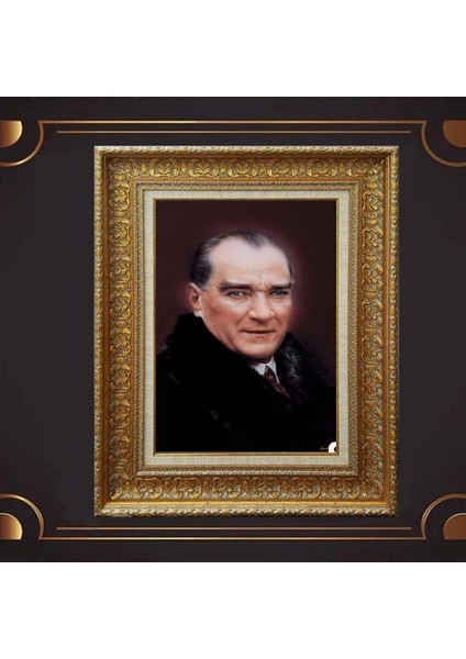 Özel Altın Seri Atatürk Tablo CV214