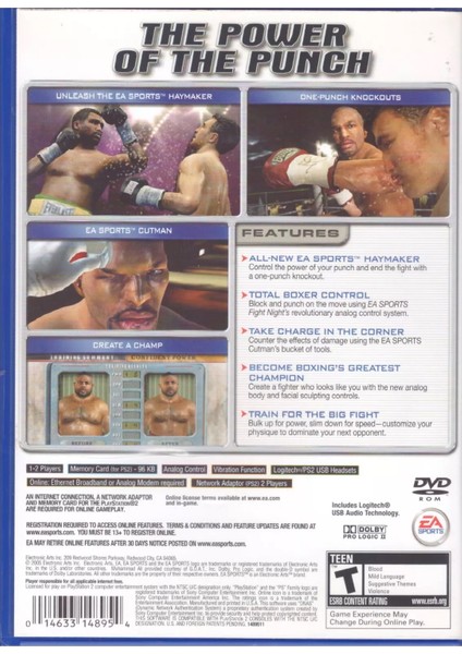 Fight Night: Round 2 Ps2 Playstation 2 Ntsc