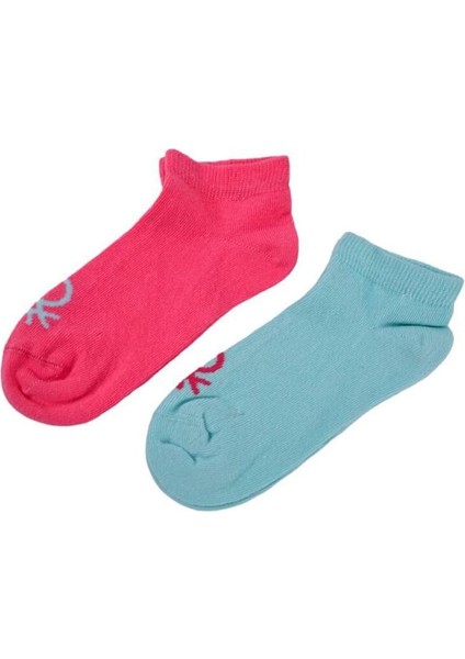 Kız Çocuk Bnt 2'li Çorap - Fuşya