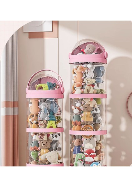 Peluş Oyuncaklar ve Bebekler Için Çocuklara Yönelik Şeffaf Çok Katmanlı Saklama Tüpü (Yurt Dışından) fırsatları