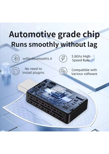 Araç Içi Apple Android Cihazlar Için Usb ve Type-c 2in1 USB Mini Carplay Adaptörü