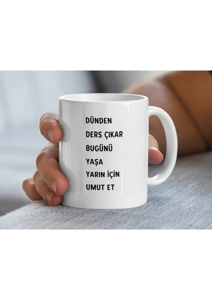 Motivasyonel Kahve Kupası, Olumlu Mesaj Kupası, Pozitif Enerji Kahve Fincanı, Kahve Severler Için Eşsiz Hediye