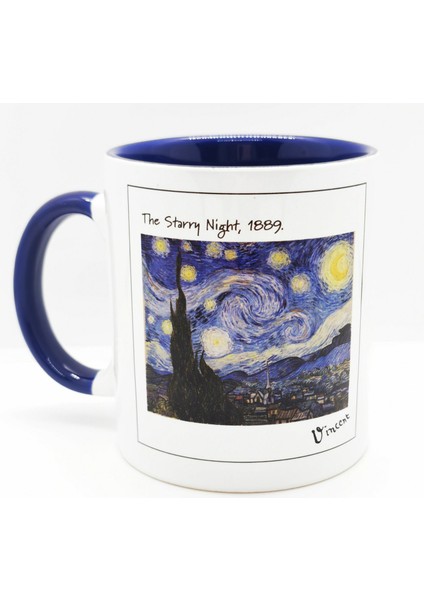 The Starry Night - Yıldızlı Gece Kulplu Bardak