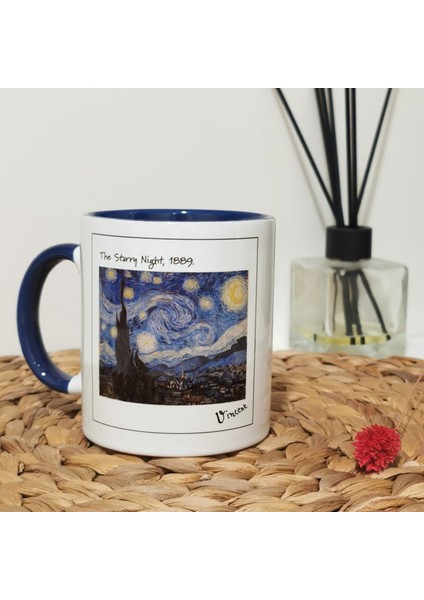 The Starry Night - Yıldızlı Gece Kulplu Bardak