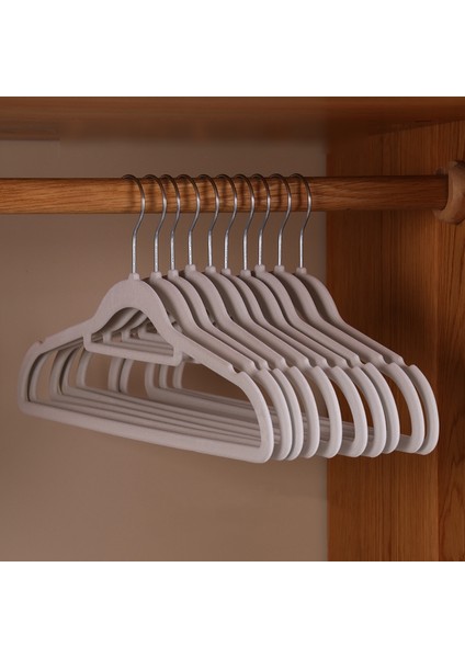 10 Adet / Paket 41CM Flok Elbise Askısı (Yurt Dışından)