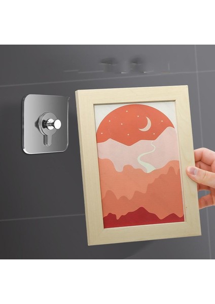 10 Adet/paket Şeffaf Güçlü Yapışkanlı Kanca Fotoğraf Çerçevesi Tarzı (Yurt Dışından) fiyatları