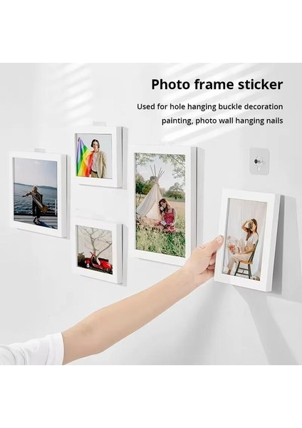 10 Adet/paket Şeffaf Güçlü Yapışkanlı Kanca Fotoğraf Çerçevesi Tarzı (Yurt Dışından) modelleri