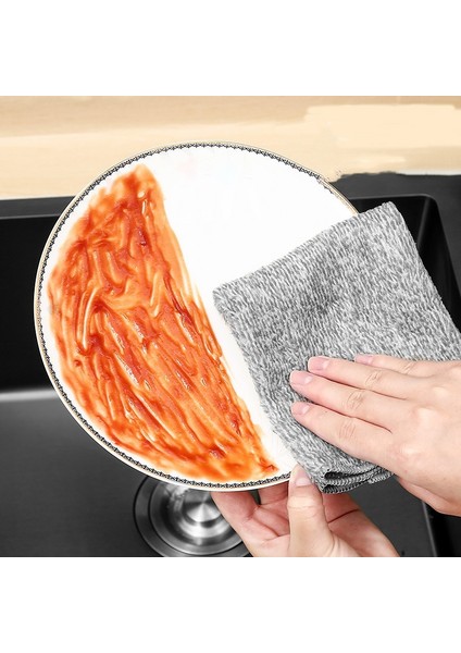 10 Adet/paket Bambu Kömür Elyaf Bulaşık Bezi 11.8 Inç (Yurt Dışından) fiyatları