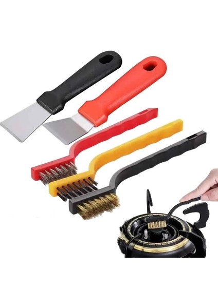 Çok Fonksiyonlu Mutfak Ocağı Temizleme Fırçası Seti 5 Adet / Takım (Yurt Dışından) fiyatları