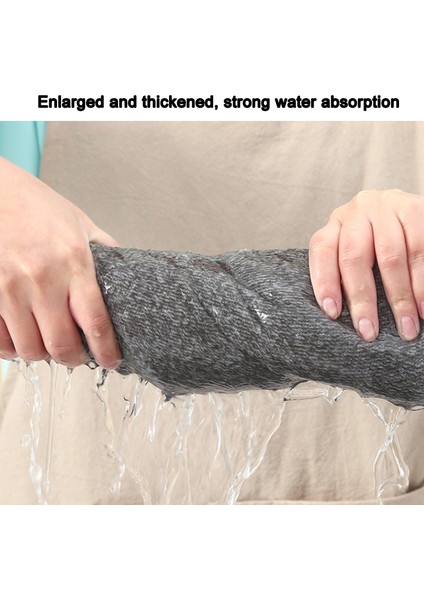 10 Adet/paket Bambu Kömür Elyaf Bulaşık Bezi 9.8 Inç (Yurt Dışından) indirimleri