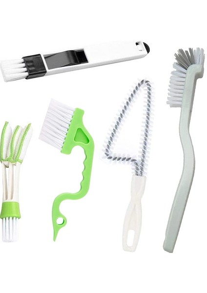 5 Adet / Takım Çok Amaçlı Ev Kapı ve Pencere Fırçası Oluk Temizleme Fırçası (Yurt Dışından)