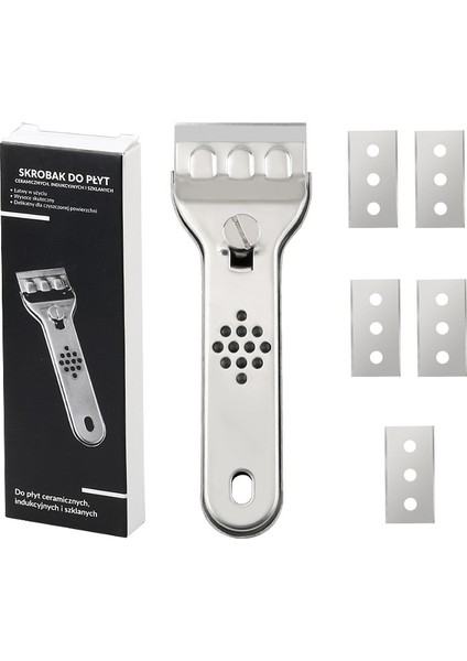 5 Bıçaklı Filmli 2 Takım Çok Fonksiyonlu Temizleme Spatulası Dekontaminasyon Kazıyıcı (Yurt Dışından)