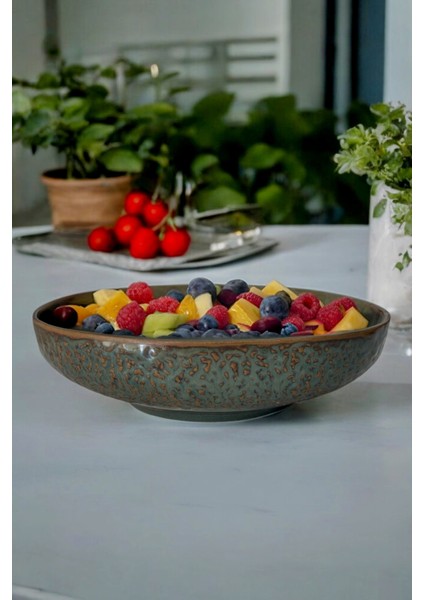Punto Porselen Salata ve Makarna Tabağı Çukur Tabak Yeşil 26CM 1 Adet fiyatları