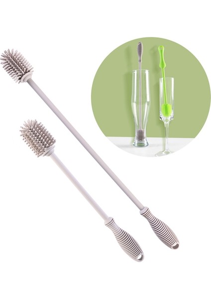 Uzun Ev Silikon Şişe Cam Fırçası (Yurt Dışından) indirimleri