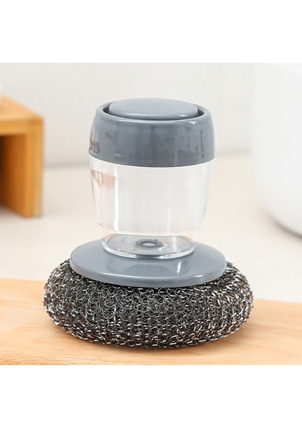 Otomatik Sıvı Ilaveli Temizleme Fırçası Çelik Top Pot Fırçası (Yurt Dışından)