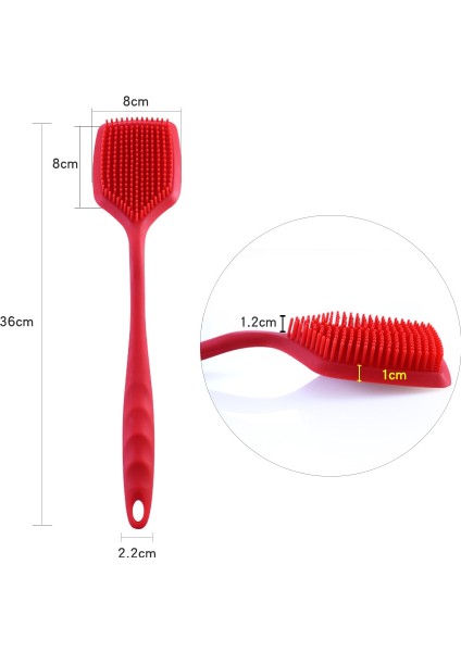 ZYA-251 Silikonlu Ovma Fırçası Kırmızı (Yurt Dışından) fiyatları