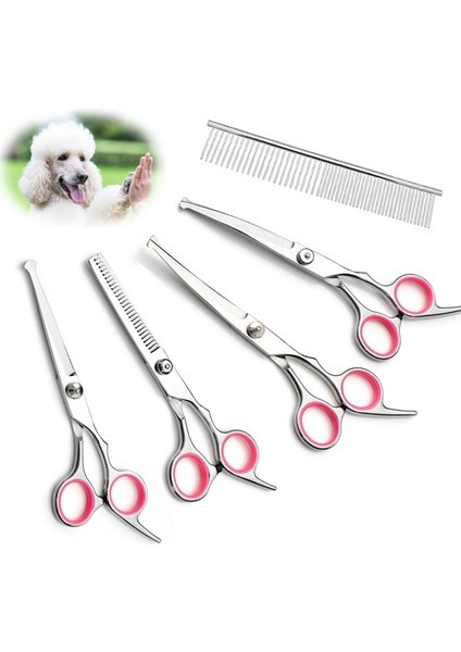 Keluofu 6 Inç Pet Bakım Köpek Saç Makas Seti (Yurt Dışından)