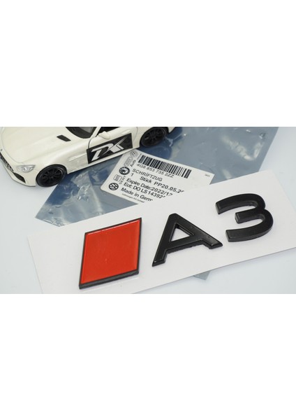 A3 2025+ Bagaj Kırmızı Siyah 3m Yazı Logo Audi Ile Uyumlu fırsatları