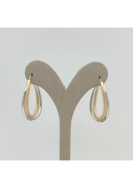 Çift Renk Halka Küpe – KP00845