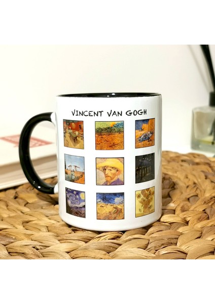 Vincent Van Gogh Tabloları Kulplu Bardak