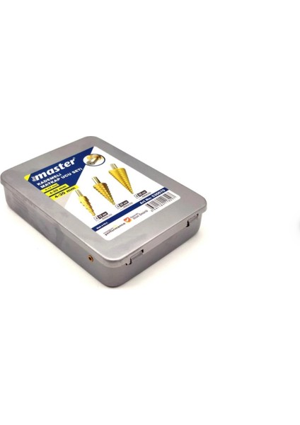 530670 Kademeli Sac Delme Matkap Ucu (Step Drill) 3 Parça Set