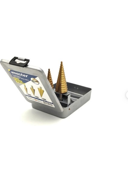 530670 Kademeli Sac Delme Matkap Ucu (Step Drill) 3 Parça Set