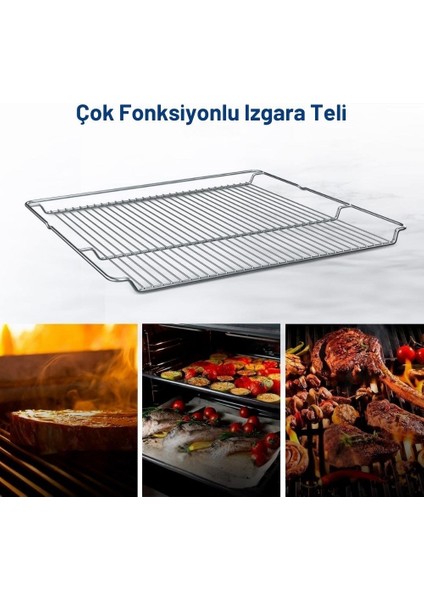 Arçelik Beko Altus ile Uyumlu Emaye Fırın Tepsi ve Izgara Teli - Yapışmaz, Çizilmez - KG0058041-KG0021722 modelleri