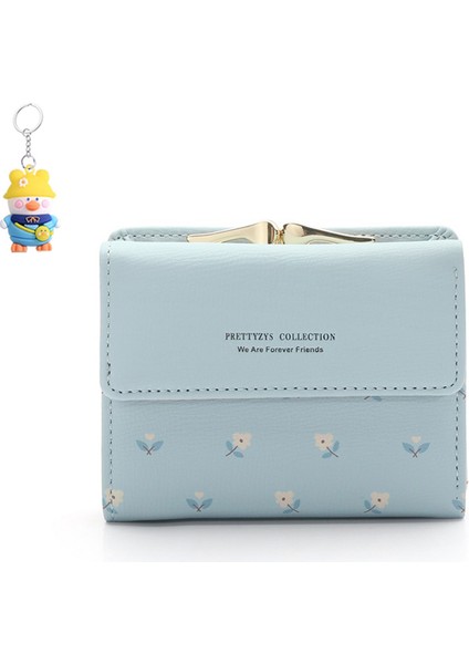 Kısa Toka Cüzdan Kadın Üç Katlı Klip Para Cüzdanı Para Cüzdanı (Yurt Dışından)