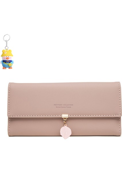 Cüzdan Kadın Uzun Toka Basit ve Çok Yönlü Kadın Clutch Kart Tutucu (Yurt Dışından)