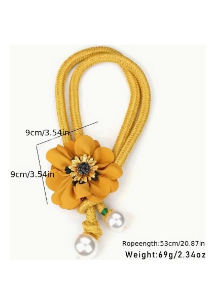 Inci Detaylı El Yapımı Çiçek Model Kadın Gerdanlık Kolye fırsatları